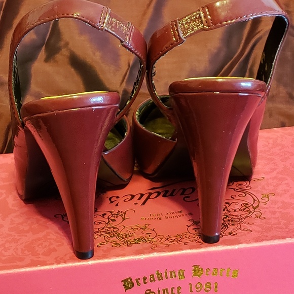 Candies Red Patent Leather Heels - Picture 4 of 7